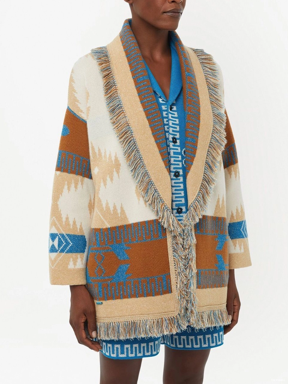 Affordable graphic-jacquard Women cardigan Alanui wool 0805